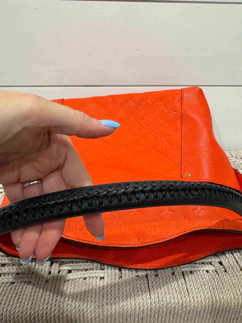 Louis Vuitton orange Bagatelle Monogram Empreinte Leather Hobo bag - Picture 16 of 16